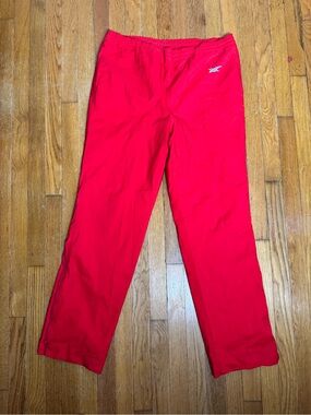 Asics Men's Red Athletic Jogger Pants